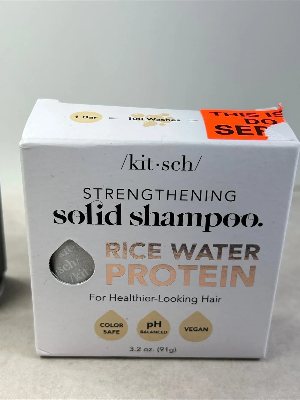 Kitsch Rice Water Protein Solid Shampoo and Conditioner Set